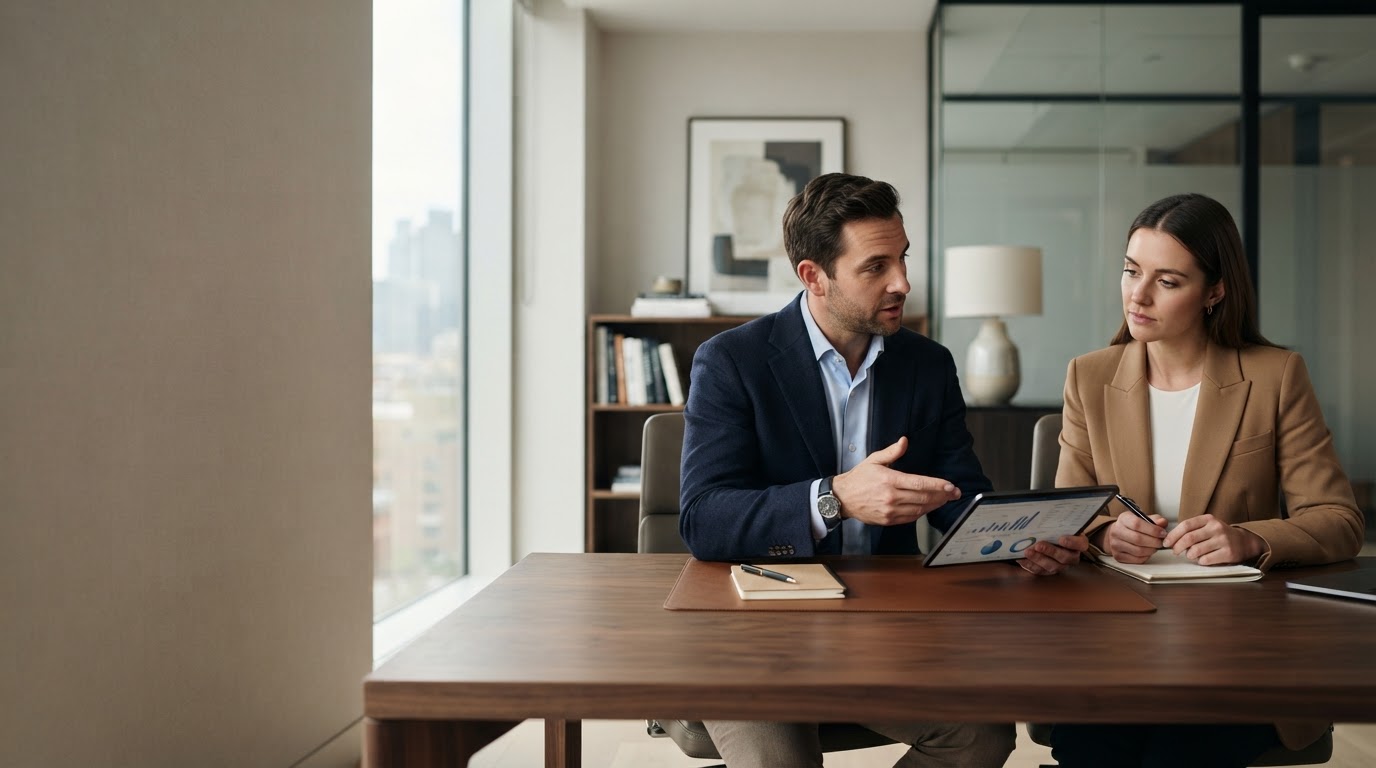 Forge Capmoor analysts reviewing market data on screens